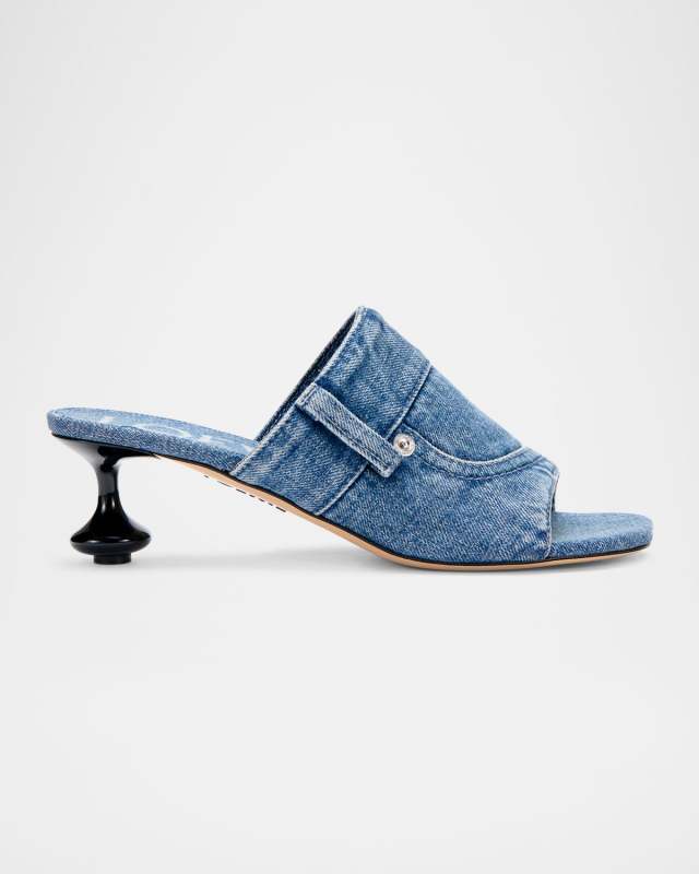 Toy Panta Denim Slide Sandals